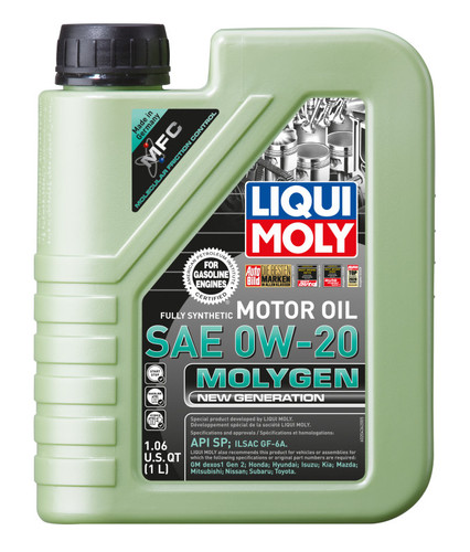 Liqui Moly Molygen 1L Synthetic Motor Oil SAE 0W-20 Hyundai Sonata Mazda MX-5