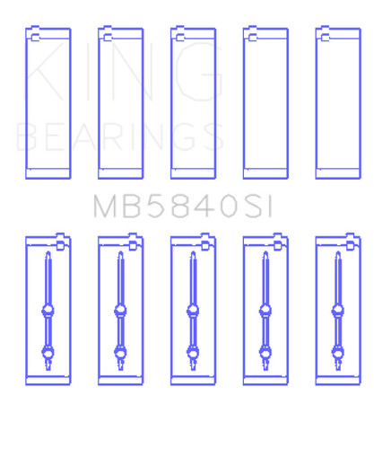 King Chrysler Dodge Gen 3 Hemi 5.7L 6.1L 6.4L Crankshaft Main Bearing Set