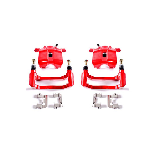 PowerStop S2584 Front Red Powder Coated Brake Calipers Acura CL Honda Accord