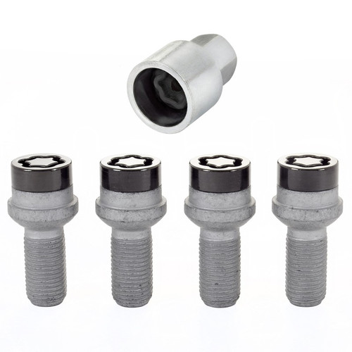 McGard 28374 Wheel Locks M14x1.5 Black Radius Seat Bolts For Mercedes-Benz