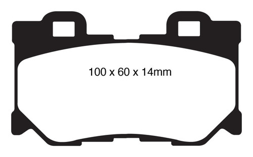 EBC Redstuff Rear Ceramic Brake Pads for Nissan 370Z Infiniti G37 DP31824C