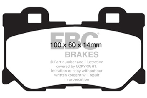 EBC Redstuff Rear Ceramic Brake Pads for Nissan 370Z Infiniti G37 DP31824C