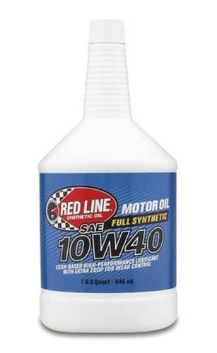 Red Line 10W40 Synthetic Motor Oil 1 Quart High Performance Engine Lubricant