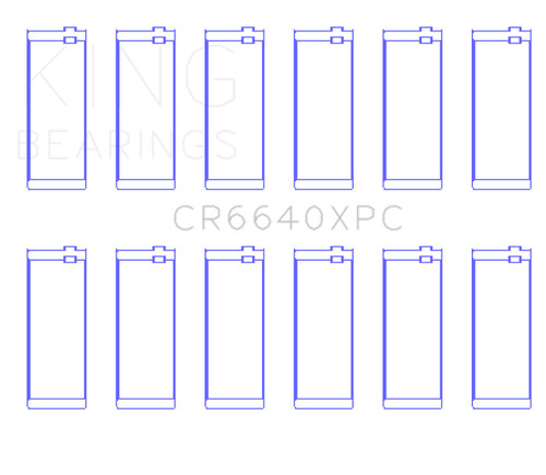 King CR6640XPC Rod Bearings STD for BMW M20 M50 2.0 2.5 2.7 Performance Engine