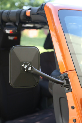 Rugged Ridge Side Mirrors For Jeep Wrangler JK TJ Quick Release Black 11025.18
