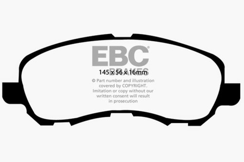 EBC Yellowstuff Front Brake Pads Mitsubishi Galant 2001-2003