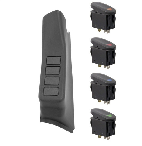 Rugged Ridge A-Pillar 4 Switch Pod Kit Jeep Wrangler 2011-2018
