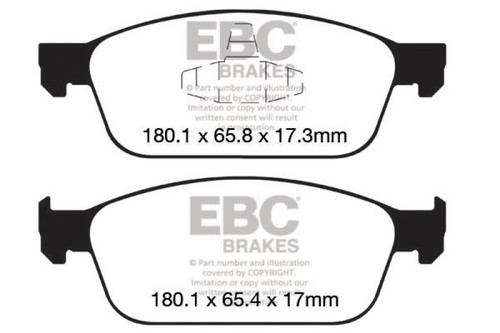 EBC Yellowstuff Brake Pads Ford Focus 2.0 Turbo ST Front