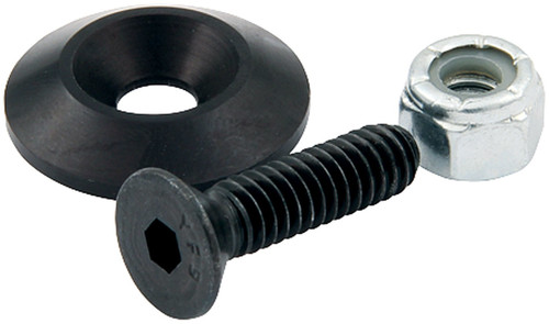 Allstar Performance Universal Countersunk Bolt Kit 1/4-20 x 1" Black - Set of 10