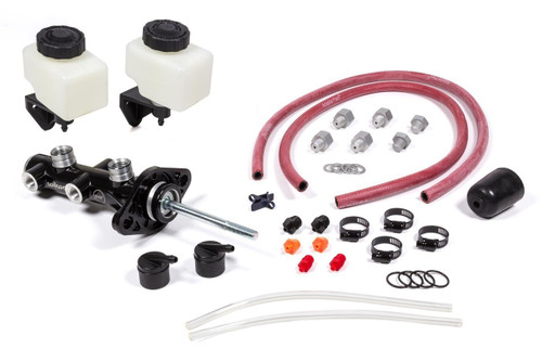 WILWOOD Tandem Master Cylinder Kit 15/16in Bore Remote Reservoir Black