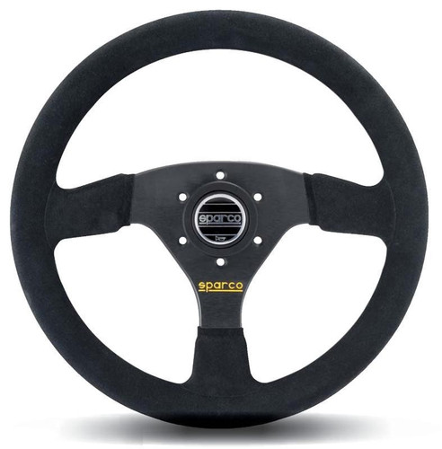 Sparco Universal Suede Black Steering Wheel for Premium Motorsport Upgrade