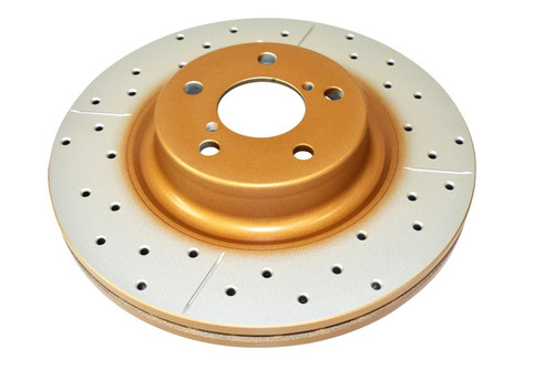 DBA X Street Front Drilled Slotted Brake Rotor For Subaru Legacy BRZ WRX FR-S