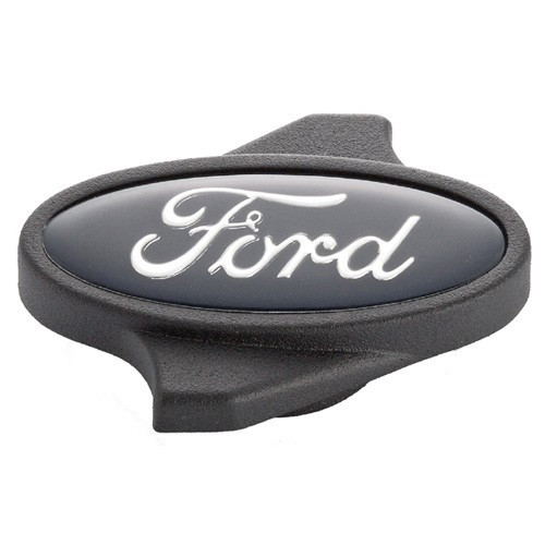 Ford Air Cleaner Wing Nut 1/4-20 Black Aluminum For Ford Logo Oval 302-334
