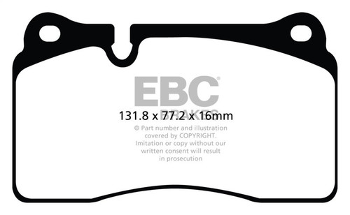 EBC Yellowstuff Front Brake Pads Audi TT RS Quattro 2013-2014 High Performance