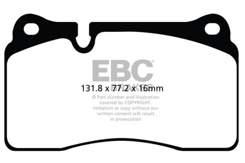 EBC Yellowstuff Front Brake Pads Audi TT RS Quattro 2013-2014 High Performance