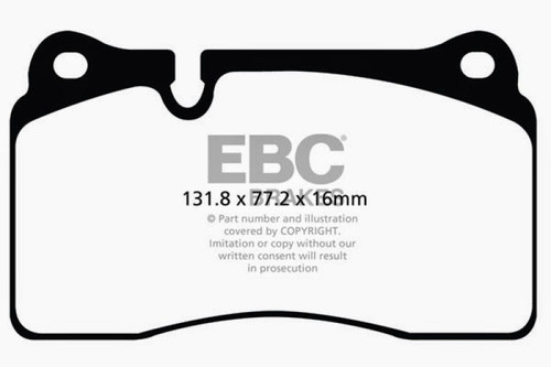 EBC Yellowstuff Front Brake Pads Audi TT RS Quattro 2013-2014 High Performance