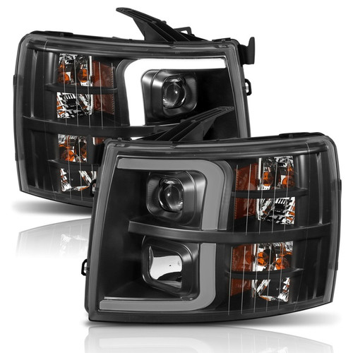 ANZO Plank Style Projector Headlights for 2007-2014 Chevrolet Silverado 1500 V6
