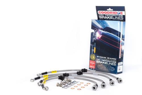 Goodridge G-STOP SS Braided Brake Line Kit, for 1999-2000 Honda Civic Si L4
