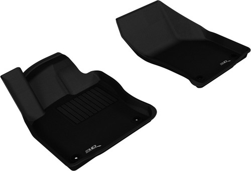 3D MAXpider Kagu Floor Mats For VW Golf 2015-2018 Front Black All Weather