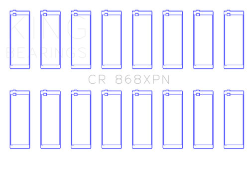King Engine Bearings 0.50 Connecting Rod Bearings +0.5mm for Ford 4.6L 5.4L V8
