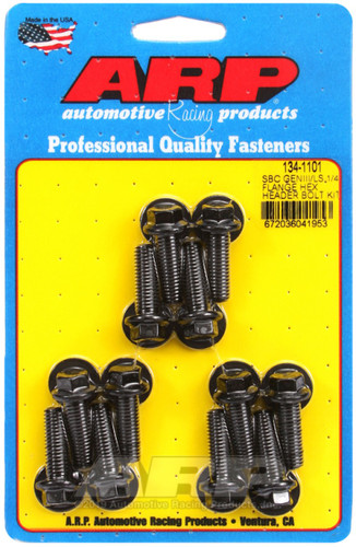 ARP Header Bolt Kit 8mm x 1.25 Hex Chromoly Black for Chevy LS