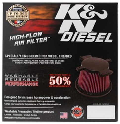 K&N E-0785 High-Flow Air Filter For 2008-2010 Ford F-250 Super Duty 6.4L