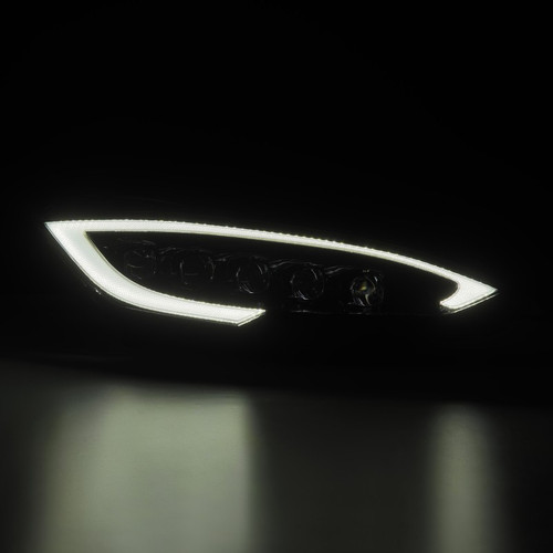 AlphaRex NOVA LED Projector Headlights Alpha Black for Tesla Model S 2012-2016