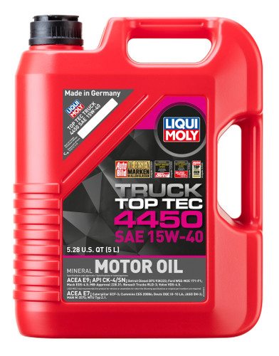 LIQUI MOLY Top Tec Truck 4450 15W40 Diesel Engine Oil 22038 Ford F-250