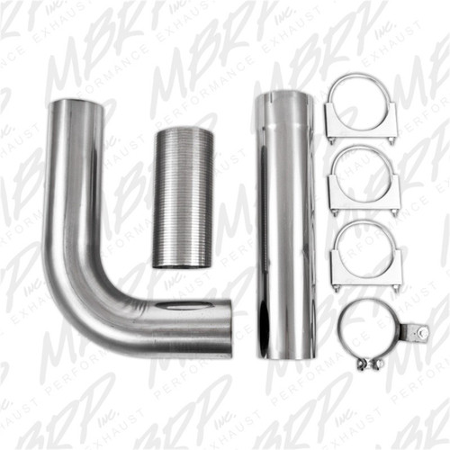 MBRP UT8001 5-Inch Single Stack Exhaust Kit For Universal Full-Size Pickup