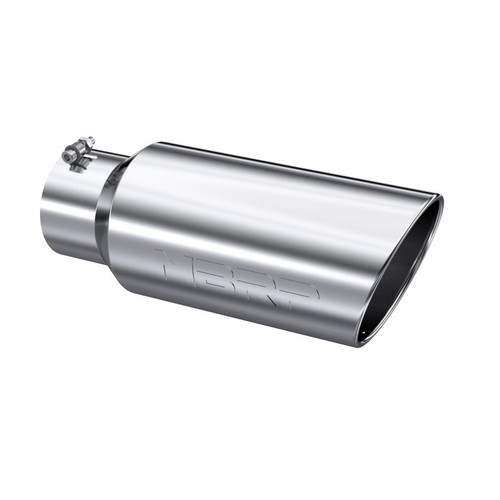 MBRP 7in Rolled Exhaust Tip Polished T304 Stainless 5in Inlet 18in Universal
