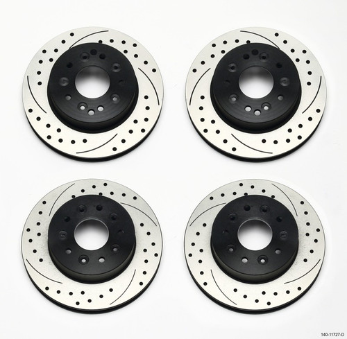 Wilwood Rotor Kit Chevrolet Corvette 1970-1981 Front & Rear Drilled