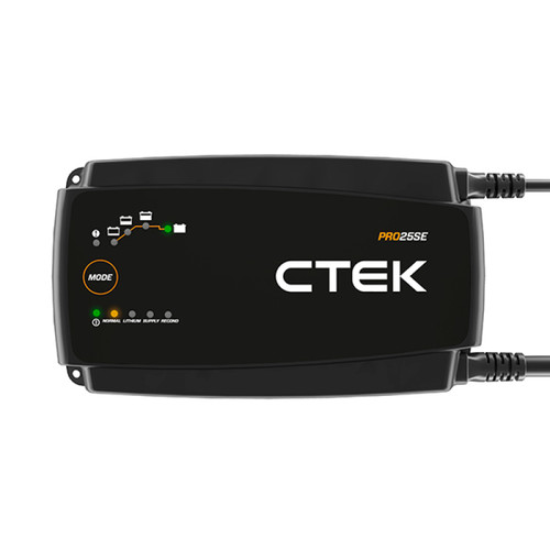 CTEK PRO25S Battery Charger - 12V, 50-60Hz, 6.5 ft. Charging Cable Included