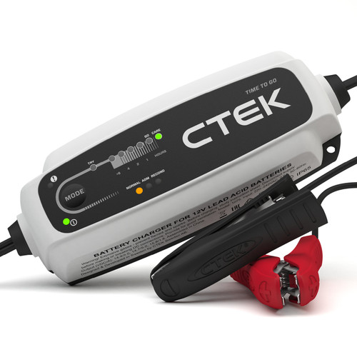 CTEK Battery Charger CT5 Time To Go - 12V, 4.3A for Powersports Vehicles