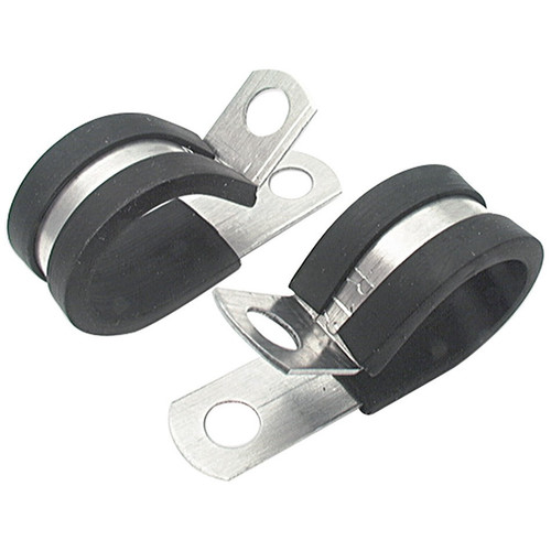 Allstar Performance Aluminum Line Clamps 5/8 Inch Set of 10 Hose Mount