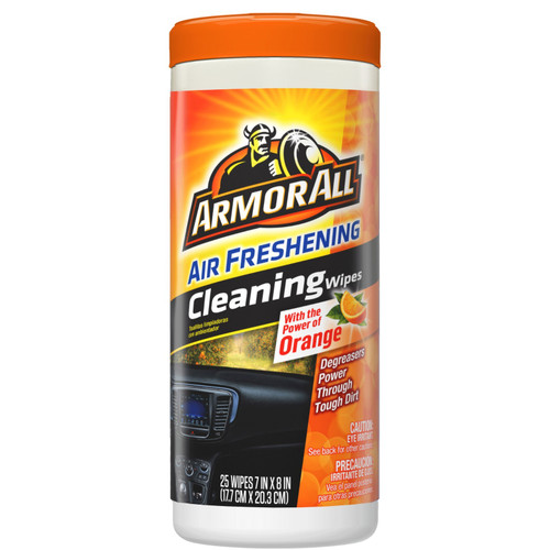 Armor All Orange Cleaning Wipes 6 Pack 25 Count Automotive Interior Cleaner
