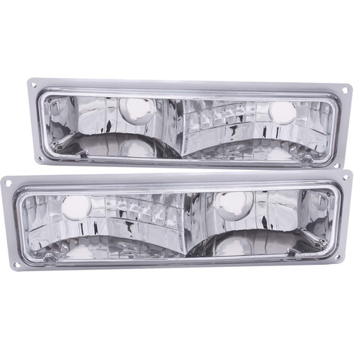 Anzo Parking Light Assembly Pair Chevy GMC SUV 511032 Clear Lens Chrome Housing