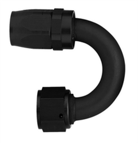 Aeroquip FCM4465 AN-12 180 Degree Hose End Fitting Swivel Black Aluminum