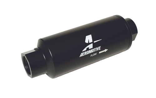 Aeromotive 12341 Inline Fuel Filter 10 Micron 12 AN Female O-Ring High Flow