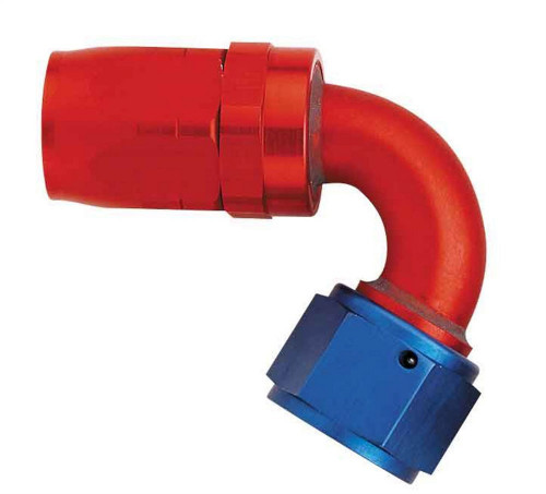 Aeroquip 120 Degree Hose End Fitting #10 AN Aluminum Blue Red Anodized