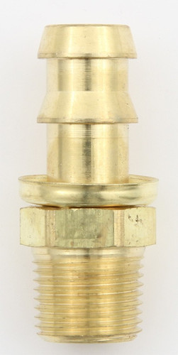 Aeroquip FCM1206 8 AN to 3/8 NPT Brass Straight Hose End Fitting