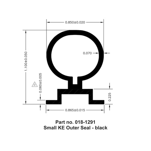 AP Products SM KE Outer Seal 2-1/2 x 1-3/32 x 30 ft RV Door Weather Seal