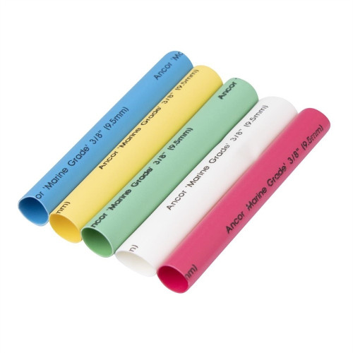 Ancor Cable Ties 3/8 Inch x 3 Ft Assorted Colors Heavy Duty Bulk Pack
