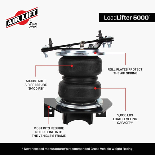 Air Lift LoadLifter 5000 Air Spring Kit Chevy Silverado GMC Sierra 2012-2016