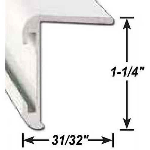 AP Products L Leg Corner Mold Mill 8 ft RV Corner Protector Trim Molding