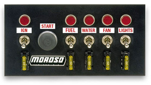 MOROSO Drag Race Switch For Panel With Indicator Lights, 7.75 X 4 Inches