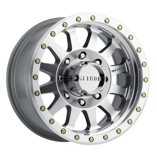 Method MR304 Double Standard 17x8.5 Polished Aluminum Wheel Beadlock