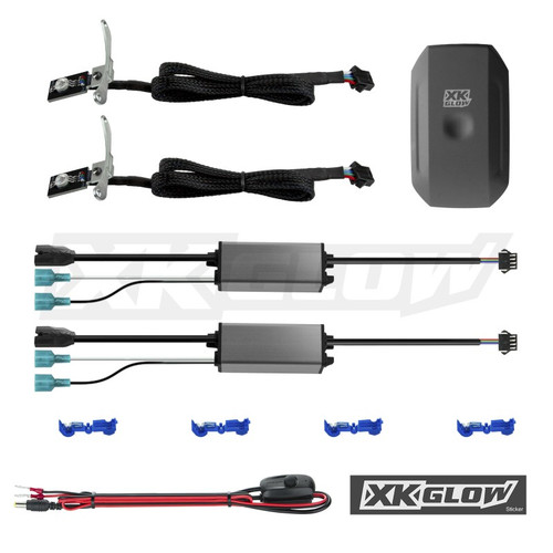 For XK Glow 2xRGB Demon Eye Kit With Smartphone App Control - XKGLOW Part