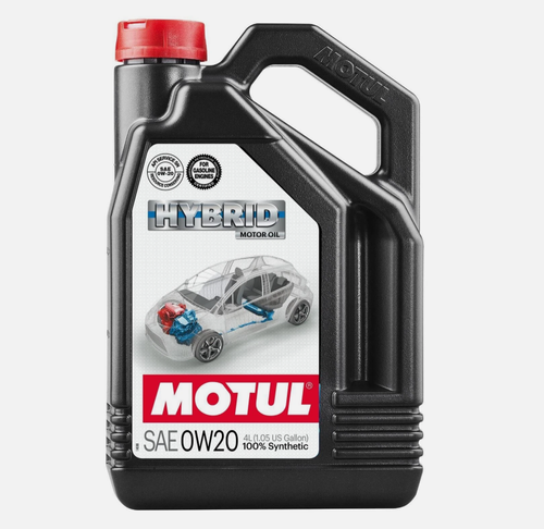 Motul 4L Hybrid Synthetic Motor Oil 0W20 for Cars and SUVs