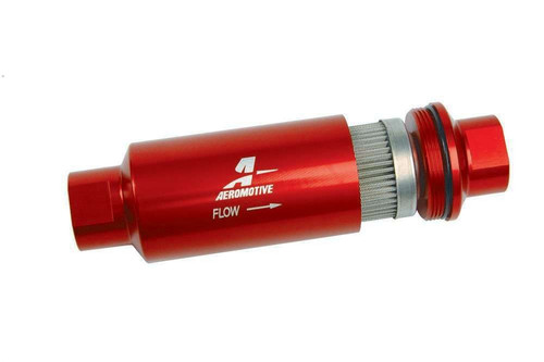 Aeromotive for 100 Micron Fuel Filter 10AN Stainless Element Red Inline