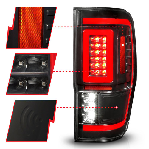 Anzo USA LED Tail Light Set Ford Ranger 2019 2023 Bolt On Replacement
